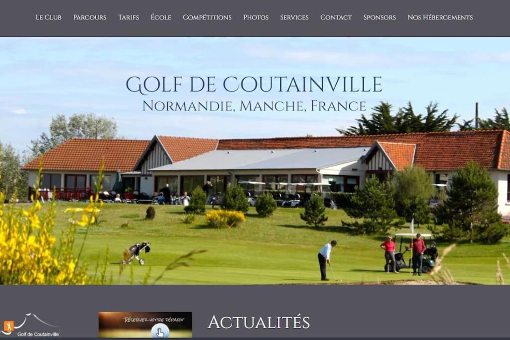 Maison Bord De Mer Individuel Gouville-sur-Mer Bagian luar foto